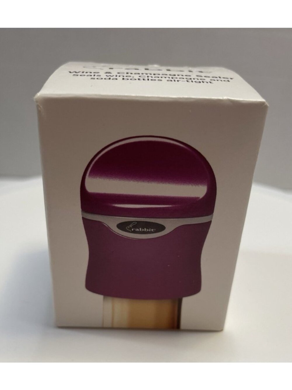 Rabbit Purple Wine & Champagne Sealer - New in Box